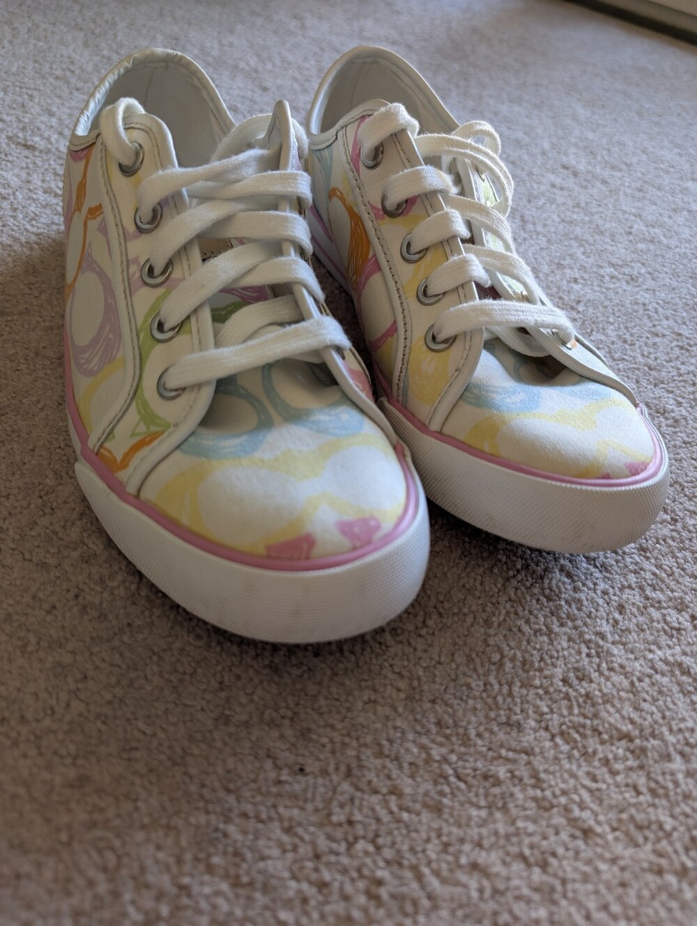 Rare Coach Dee Y2K Low Top Canvas tennis Sneakers - Picture 3 of 9